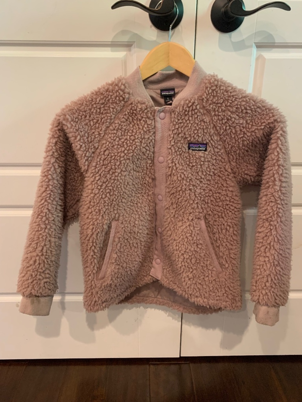 Girls Patagonia Pink Retro-X Bomber Jacket